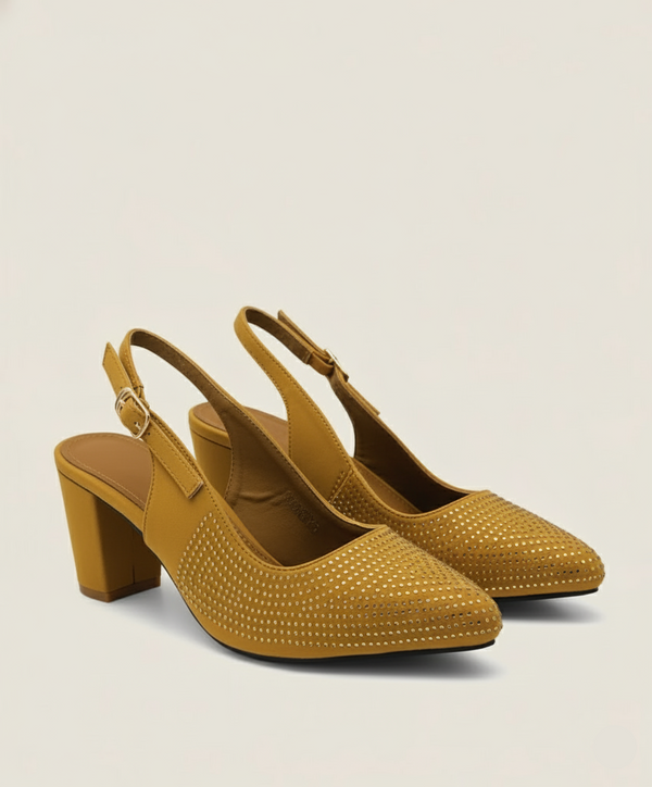 GoldDust Curve Heels sandals