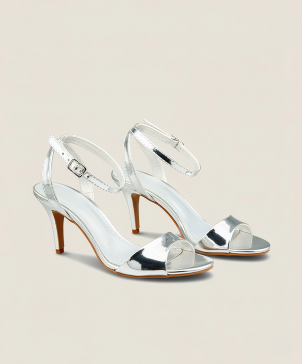 Midnight Curve Heel Sandals