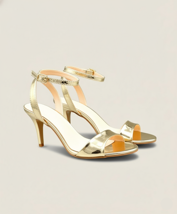 Midnight Curve Heel Sandals