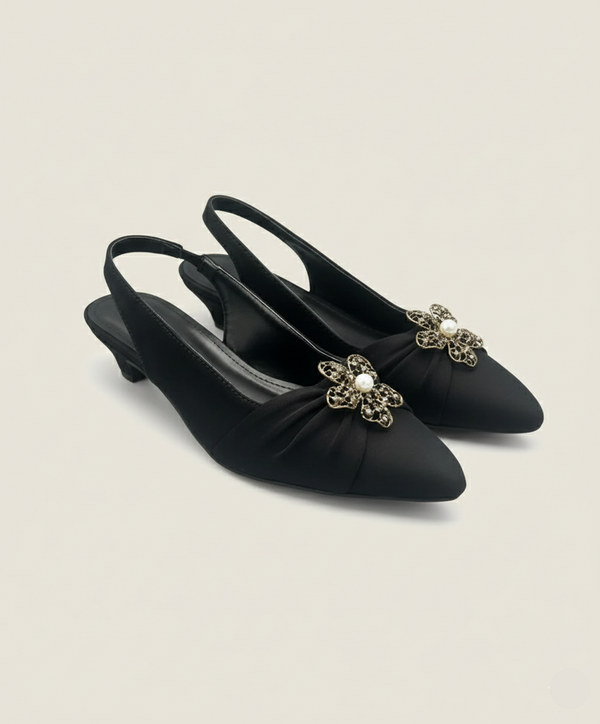 NoorPhool Satin Heels