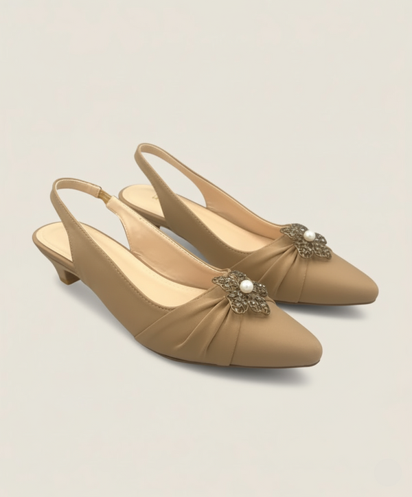 NoorPhool Satin Heels