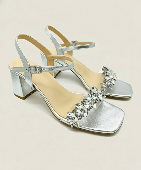 Embellished Moonleaf Ankle Sandal