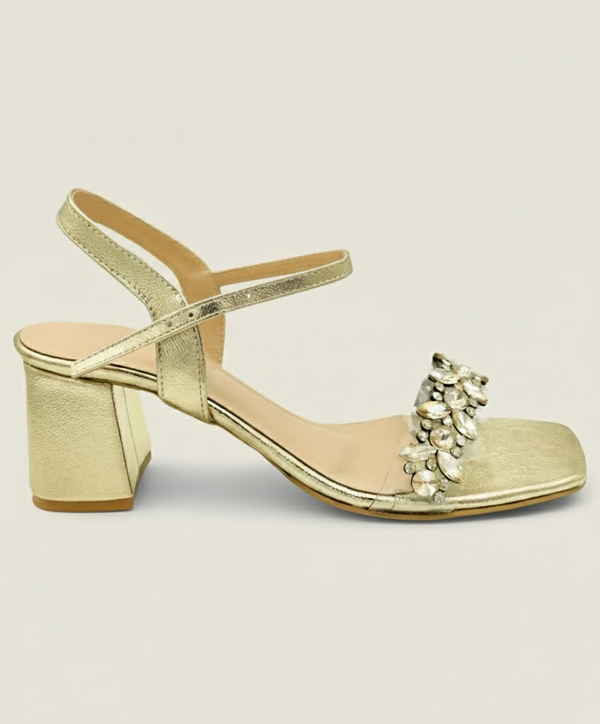 Embellished Moonleaf Ankle Sandal