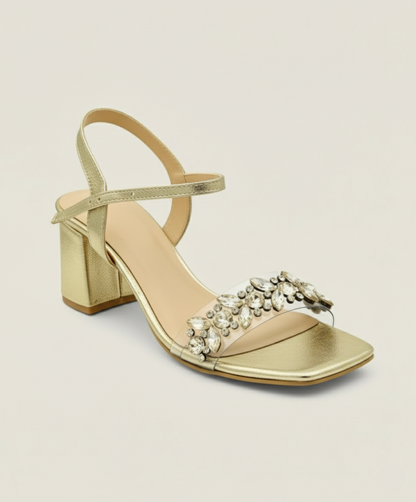Embellished Moonleaf Ankle Sandal