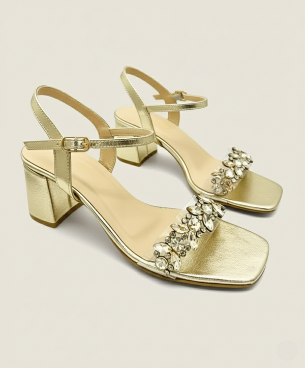 Embellished Moonleaf Ankle Sandal